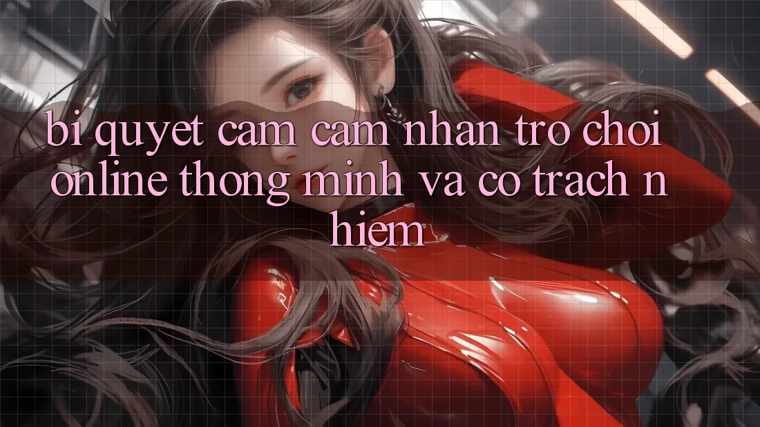Bí Quyết Cảm cảm nhận Trò chơi Online Thông Minh Và Có Trách Nhiệm