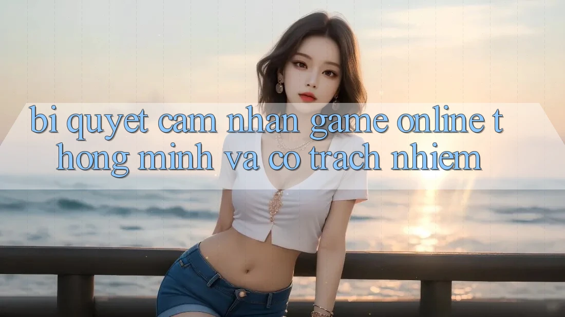 Bí Quyết Cảm nhận Game Online Thông Minh Và Có Trách Nhiệm Bí Quyết Cảm nhận Game Online Thông Minh Và Có Trách Nhiệm