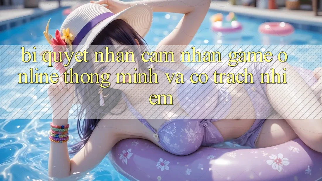 Bí Quyết Nhận cảm nhận Game Online Thông Minh Và Có Trách Nhiệm Bí Quyết Nhận cảm nhận Game Online Thông Minh Và Có Trách Nhiệm