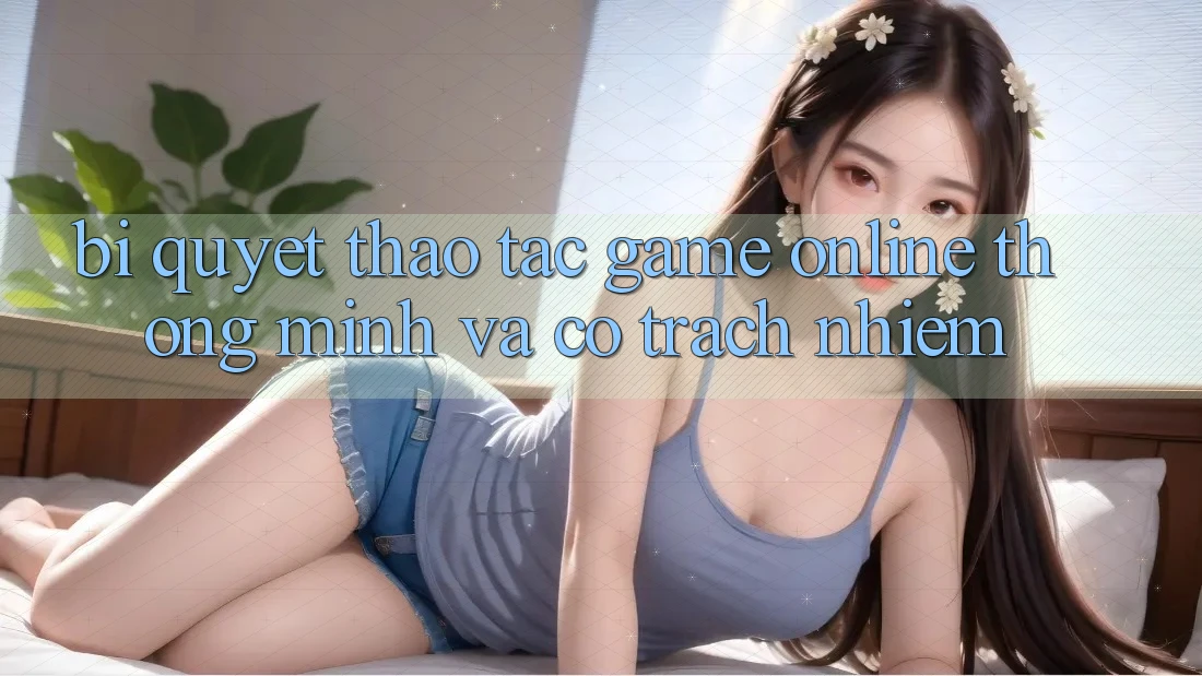 Bí Quyết Thao tác Game Online Thông Minh Và Có Trách Nhiệm Bí Quyết Thao tác Game Online Thông Minh Và Có Trách Nhiệm