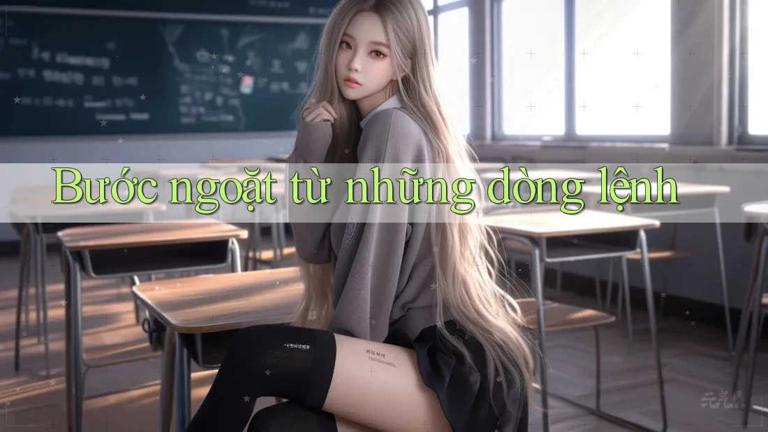 Bước ngoặt từ những dòng lệnh Bước ngoặt từ những dòng lệnh