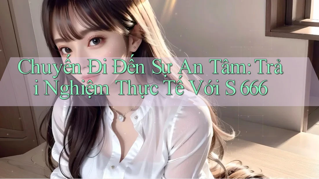 Chuyến Đi Đến Sự An Tâm: Trải Nghiệm Thực Tế Với S 666 Chuyến Đi Đến Sự An Tâm: Trải Nghiệm Thực Tế Với S 666