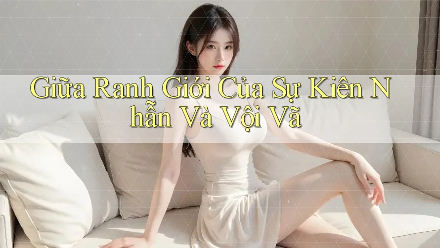 Giữa Ranh Giới Của Sự Kiên Nhẫn Và Vội Vã