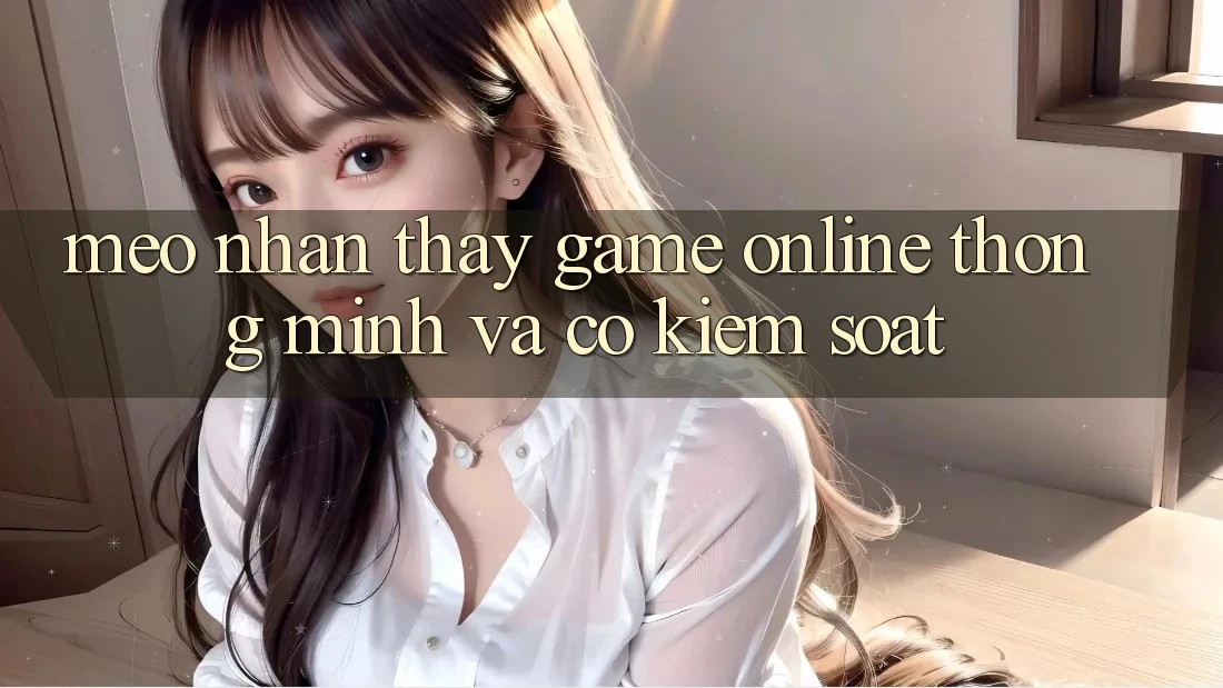 Mẹo Nhận thấy Game Online Thông Minh Và Có kiểm soát