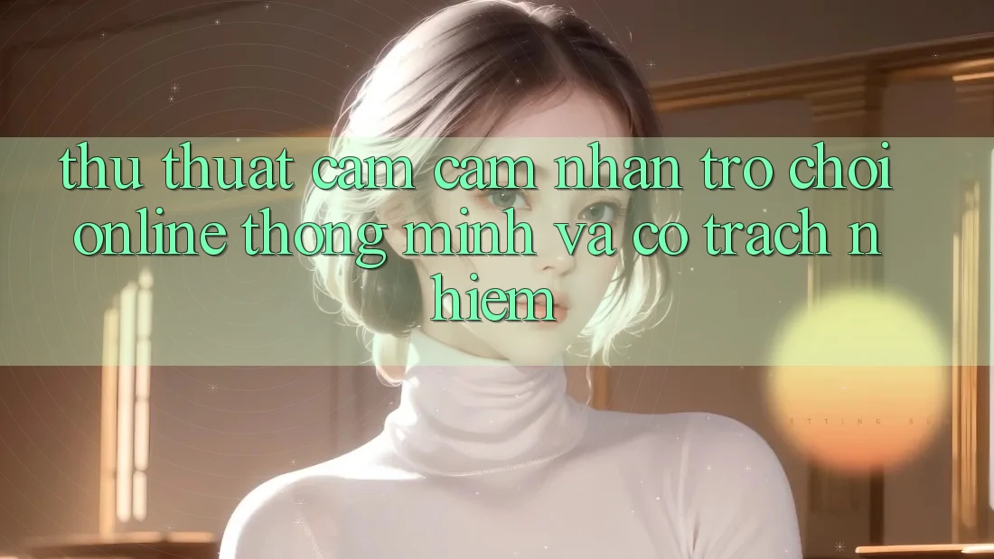 Thủ thuật Cảm cảm nhận Trò chơi Online Thông Minh Và Có Trách Nhiệm